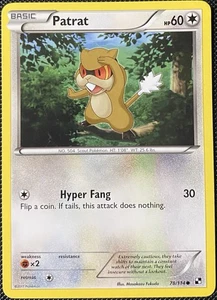Patrat 78/114 Regolare Bianco e Nero - Carta Pokémon - Foto 1 di 2