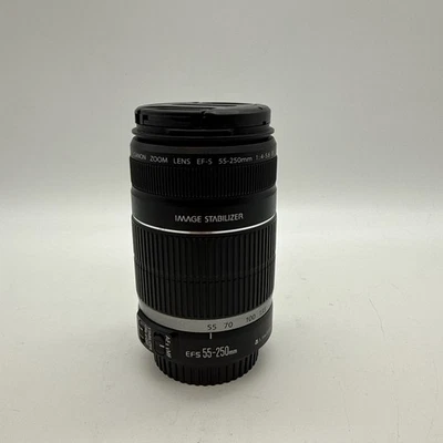 Canon EF-S 55-250mm f/4-5.6 IS Telephoto Zoom Digital Camera Lens (A1:20) - Image 1 of 4
