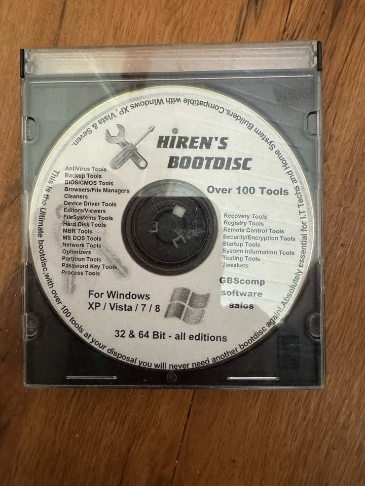 Hiren's Bootable CD 15.2, Repair Tools, Recovery, Virus Removal - Mulitboot DVD - Image 1 of 1