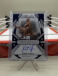 Panini WWE 2024 IMPECABLE Kurt Angle/25 Wrestlemania 21 automático - Imagen 1 de 3