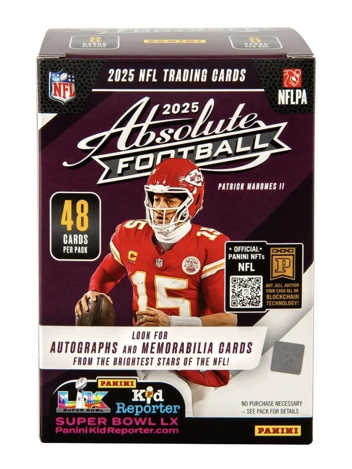 New 2025 Panini Absolute Football Trading Cards Sealed Blaster Box - Image 1 of 1
