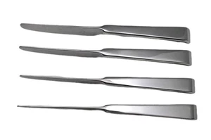 Set 4 Kate Spade Lenox NOEL New York Stainless dinner knife 9 1/4" Korea 18/10 - Picture 1 of 12
