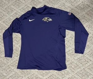 Baltimore Ravens Nike NFL On Field Dri-Fit Long Sleeve Shirt Men's Purple 2XL - Picture 1 of 13