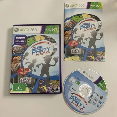 Game Party In Motion  Microsoft XBOX 360 Kinect PAL Game Complete - Image 1 of 4
