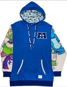 Felpa con cappuccio Loungefly Disney Pixar Monsters University Unissex taglia grande  - Foto 1 di 6