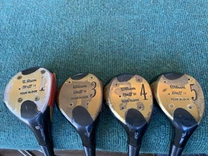 WILSON STAFF II TOUR BLOCK 4300 Wood Set - RH, 1/3/4/5, TT DYNAMIC w/Stiff Flex! - Picture 1 of 18