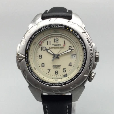 Timex Expedition Shenmue Watch Analog Mens 40mm Indiglo Alarm Date New Battery - Image 1 of 4