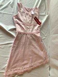 NWT American Girl Doll Dress for Girls -- Pink with Flowers & Frills -- Size 14 - Picture 1 of 4