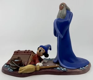 WDCC Disney Statue Oops 1205735 Mickey Mouse and Yen Sid Dealer Display - Picture 1 of 19