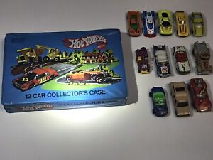 Vintage Hot Wheels 1980 Collector Case + 13 Car Lot HotWheels Matchbox 50s-90s
