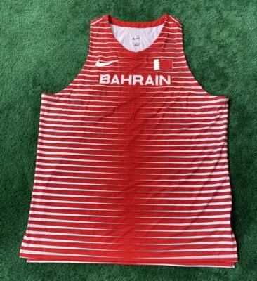Camiseta sin mangas Nike Pro Elite Bahrain oficial de atletismo talla XL nueva CK3027 Foto 1 de 4
