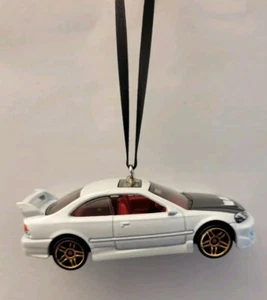 Honda Civic Si Custom Christmas Car Ornament 1/64 Die-cast White - Picture 1 of 2