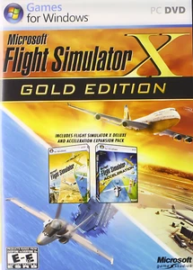 Microsoft Flight Simulator X PC DVD Windows GOLD EDITION RARE 3 DISCS - Picture 1 of 1