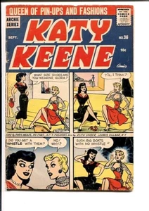 KATY KEENE 36 VG+ BILL WOGGON C/A PIN-UPS ENCLOSED 1957 - Picture 1 of 2