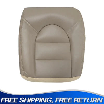 1999 2000 For Ford F250 F350 Super Duty Lariat Passenger Bottom Seat Cover Tan - Imagem 1 de 4