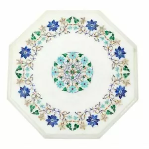 Mesa de mármol de 12" centro cornalina Pietra Dura hecha a mano incrustación arte decoración del hogar - Imagen 1 de 4