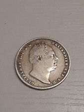 1834 William IV Sixpence Coin.  F/32