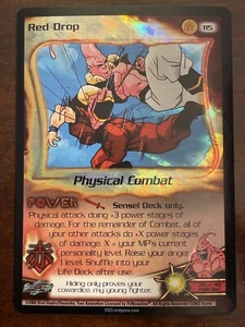 DBZ CCG Red Drop HOLO FOIL Rare 115 Dragon Ball Z Score TCG Fusion Saga 2003 - Picture 1 of 10