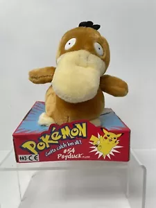 Vintage 1998 Hasbro Pokemon Psyduck Soft Toy Plush #54 Approx 9" - Boxed & New - Picture 1 of 10