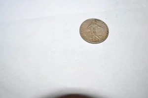 1916 FRANCE SILVER 2 FRANCS COIN - Picture 1 of 2