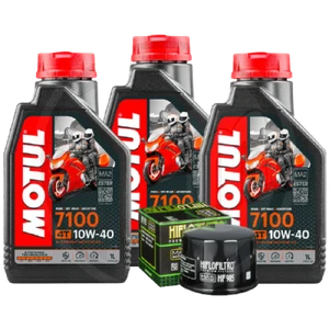 TAGLIANDO YAMAHA TMAX 500 2004-2007 3 LITRI OLIO MOTUL 7100 10W40 FILTRO HIFLO