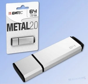 64GB USB-Stick Speicherstick FlashDrive 64 GB EMTEC C900 Metal - Bild 1 von 1