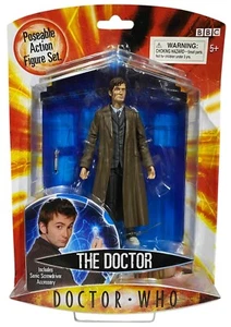 Doctor Who Tenth Dr Trench Coat Action Figure NEW 10th David Tennant Trenchcoat - Picture 1 of 4
