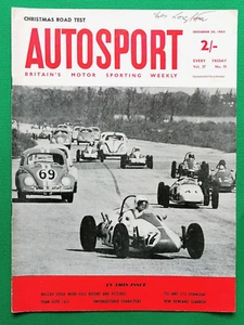 Autosport 20 Dec 1963 -NASSAU SPEED WEEK -TEAM ELITE PROFILE-750 & 1172 FORMULAE - Imagen 1 de 2