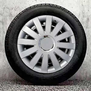 Set of 4x14 inch Wheel Trims for Citroen C1,C2,Saxo,Berlingo + centre stickers - Picture 1 of 4