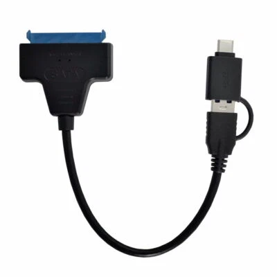 USB 3.0 Type C Male to SATA 22 Pin 2.5" Hard disk driver SSD Adapter Cable - Image 1 of 4