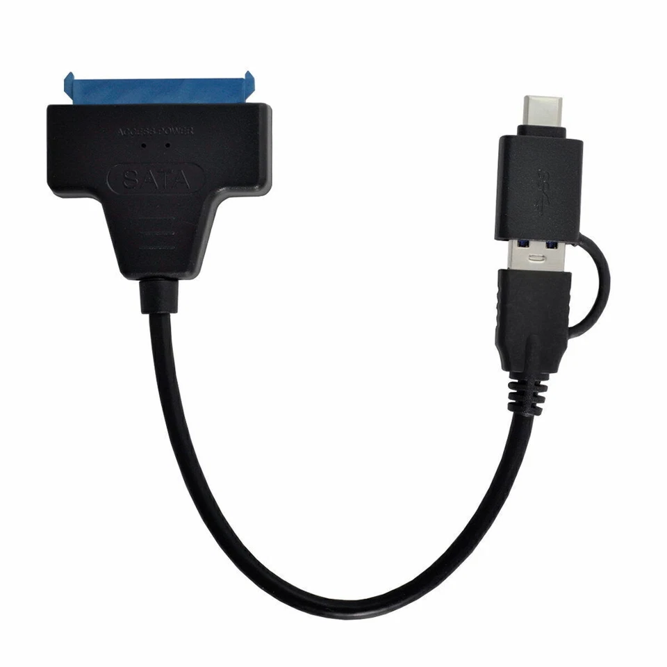 USB 3.0 Type C Male to SATA 22 Pin 2.5" Hard disk driver SSD Adapter Cable - Image 1 of 4