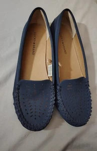 Lucky Brand LP-AJAIA Slip On Navy Blue Loafers women’s Size 9M New Without Box - Picture 1 of 4