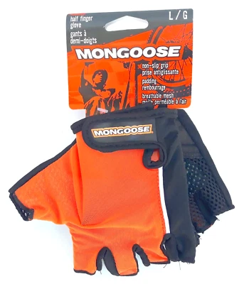 Pacific Cycle Mongoose Mesh Bicycle Racing Half-Finger Gloves Adult Large MG7566 - Image 1 of 4