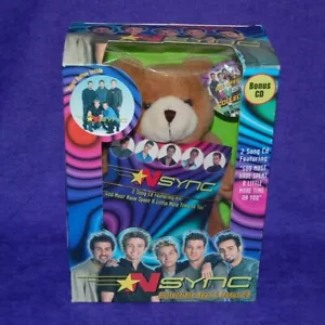 Oso de peluche navideño coleccionable NSYNC más 2 canciones CD extra 2000 de Winterland - Imagen 1 de 7
