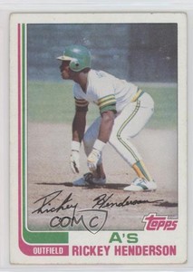 1982 Topps Rickey Henderson #610 HOF