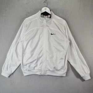 Nike Track Jacket Womens XL Extra Large White Vintage 90s Back Swoosh Logo - Picture 1 of 15