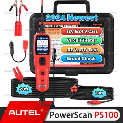 Herramienta de diagnóstico de sistema eléctrico Autel PS100 Power Probe 12V y 24V probador de circuitos