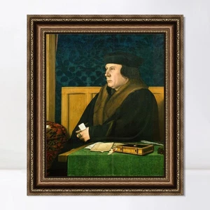 Framed Canvas Art Print Portrait of Thomas Cromwell by Hans Holbein the Younger - Picture 1 of 11
