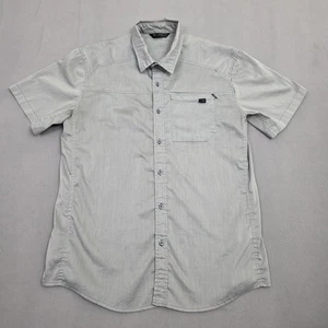 Arc'teryx Frontera Shirt Mens Large Short Sleeve Casual Button Up Zip Pocket - Picture 1 of 11