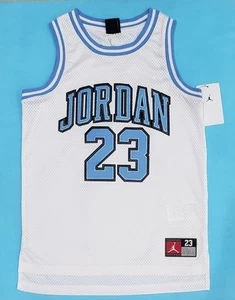 Air Jordan 23 Jersey Mesh White Blue Boy S (8-10) M (10-12) L (12-14): NWT - Picture 1 of 13
