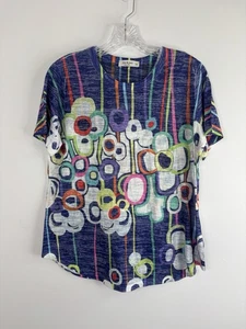 Jess And Jane Top Medium Pop Art To Wear Artsy Abstract Kurzarm - Bild 1 von 8