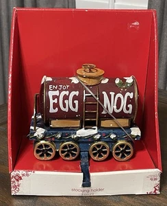 Weihnachten Express Ei Nog Zug Wagen Strumpf Halter mit Box Zielscheibe - Bild 1 von 11