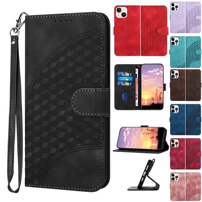 For iPhone 5 6 7 8 SE X 11 12 13 14 15 16 PRO Wallet Flip Purse Book Phone Cover - Image 1 of 4