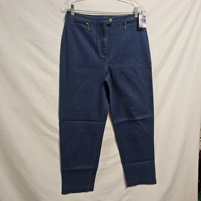 Pantalones al tobillo Charter Club para mujer talla 12P azul denim Foto 1 de 4