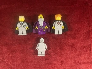 LEGO Harry Potter x4 Minifigure Lot Albus Dumbledore, Ron Weasley, Draco Malfoy - Picture 1 of 4