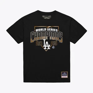 Hombres Mitchell & Ness Negro Los Angeles Dodgers 2025 Serie Mundial Campeones Arco - Imagen 1 de 2