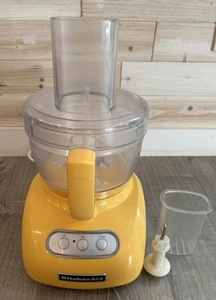 Kitchenaid Food Processor 9 Cup 72oz KFP740QBF1 Yellow No Attachments Working - Picture 1 of 13
