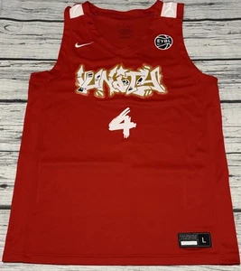 Maillot de basketball homme EYBL Team Nike Dri-Fit Unity rouge #4 rouge blanc taille L - Photo 1/9