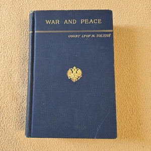 War And Peace, Tolstoy, Volumes 1&2, 1st American Edition, Crowell, 1889, HC - Imagen 1 de 13