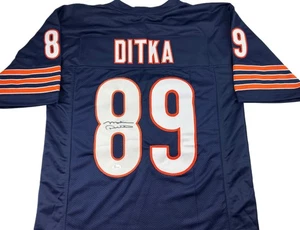 Mike Ditka Autographed Blue Football Jersey JSA COA Chicago Bears Coach - Picture 1 of 2